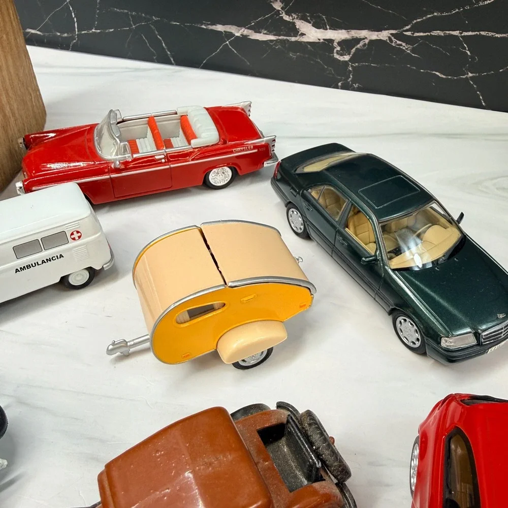 Mixed Diecast Car Lot 20pc Mercedes Porsche Ford Coca-Cola Vintage Models